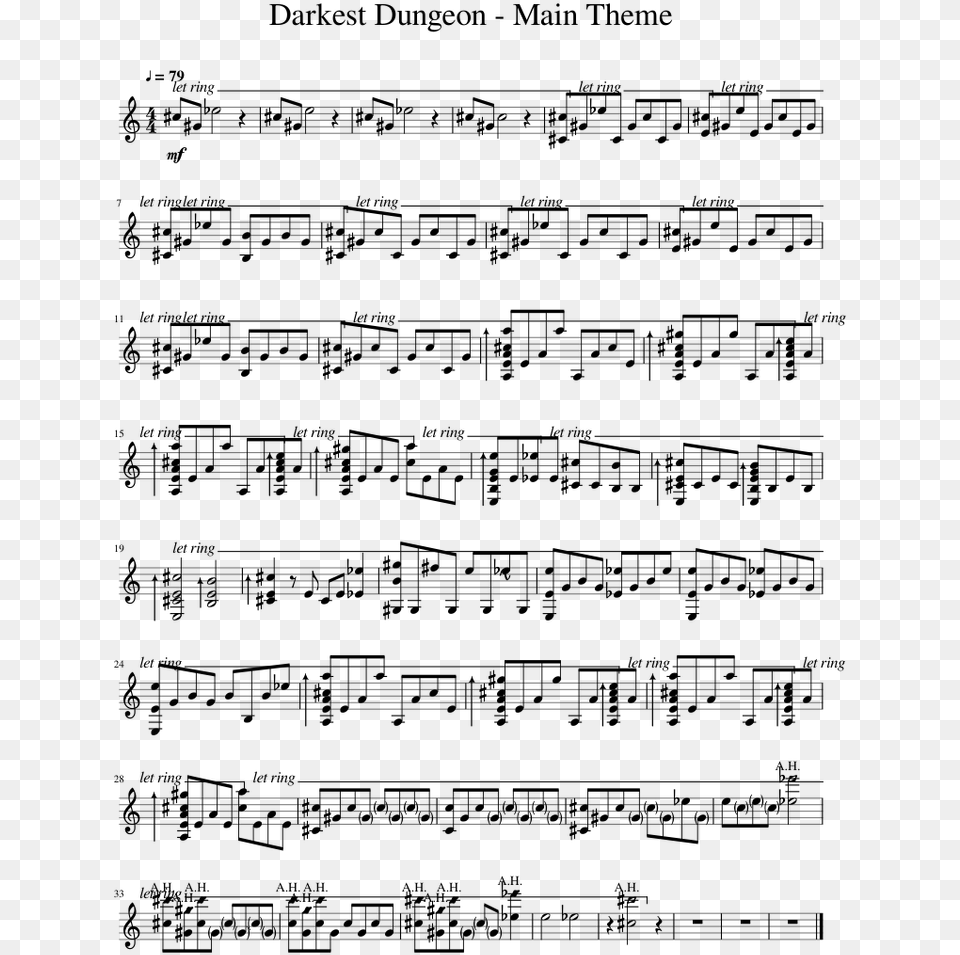 Dance Of The Reed Flutes Flute Sheet Music, Gray Png