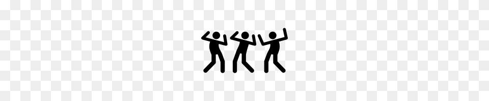 Dance Party Icons Noun Project, Gray Free Transparent Png