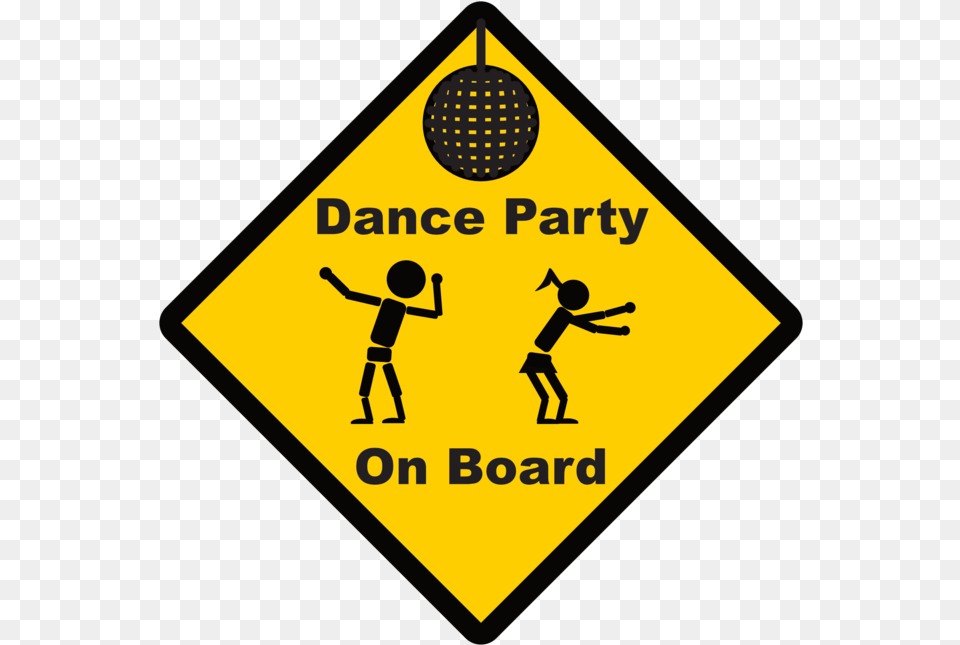 Dance Party On Board, Sign, Symbol, Boy, Child Free Transparent Png