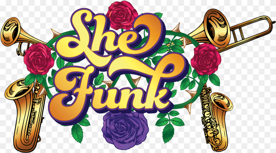 Dance Party With She Funk Clipart Download Garden Roses, Flower, Plant, Rose, Musical Instrument Png