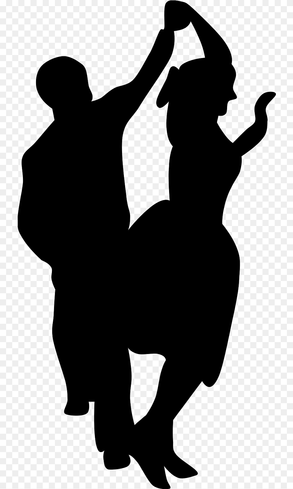 Dance Rock And Roll Clip Art People Dancing Clipart, Gray Free Transparent Png