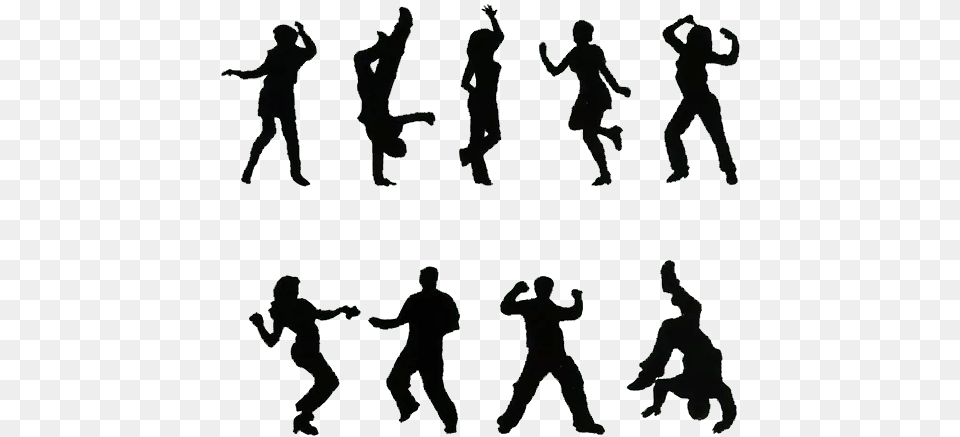 Dance Silhouette Breakdancing Modern Dancing Vector Silhouettes, Person, Adult, Male, Man Png Image