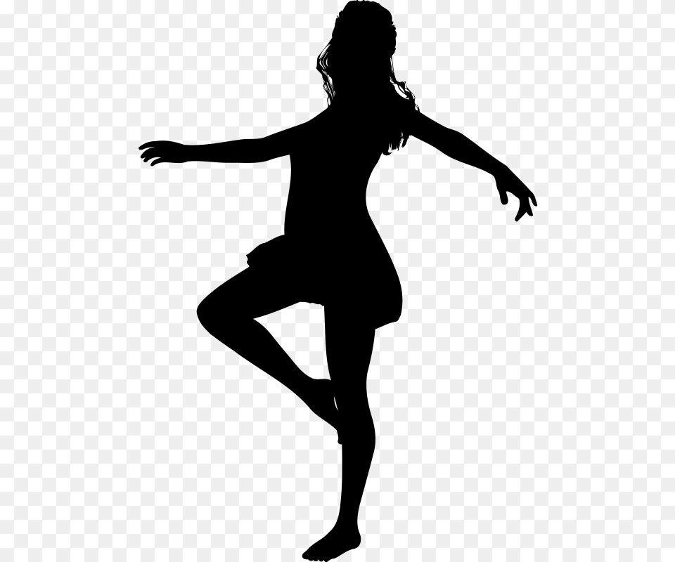 Dance Silhouette Clip Art Dancing Woman Icon, Gray Free Transparent Png
