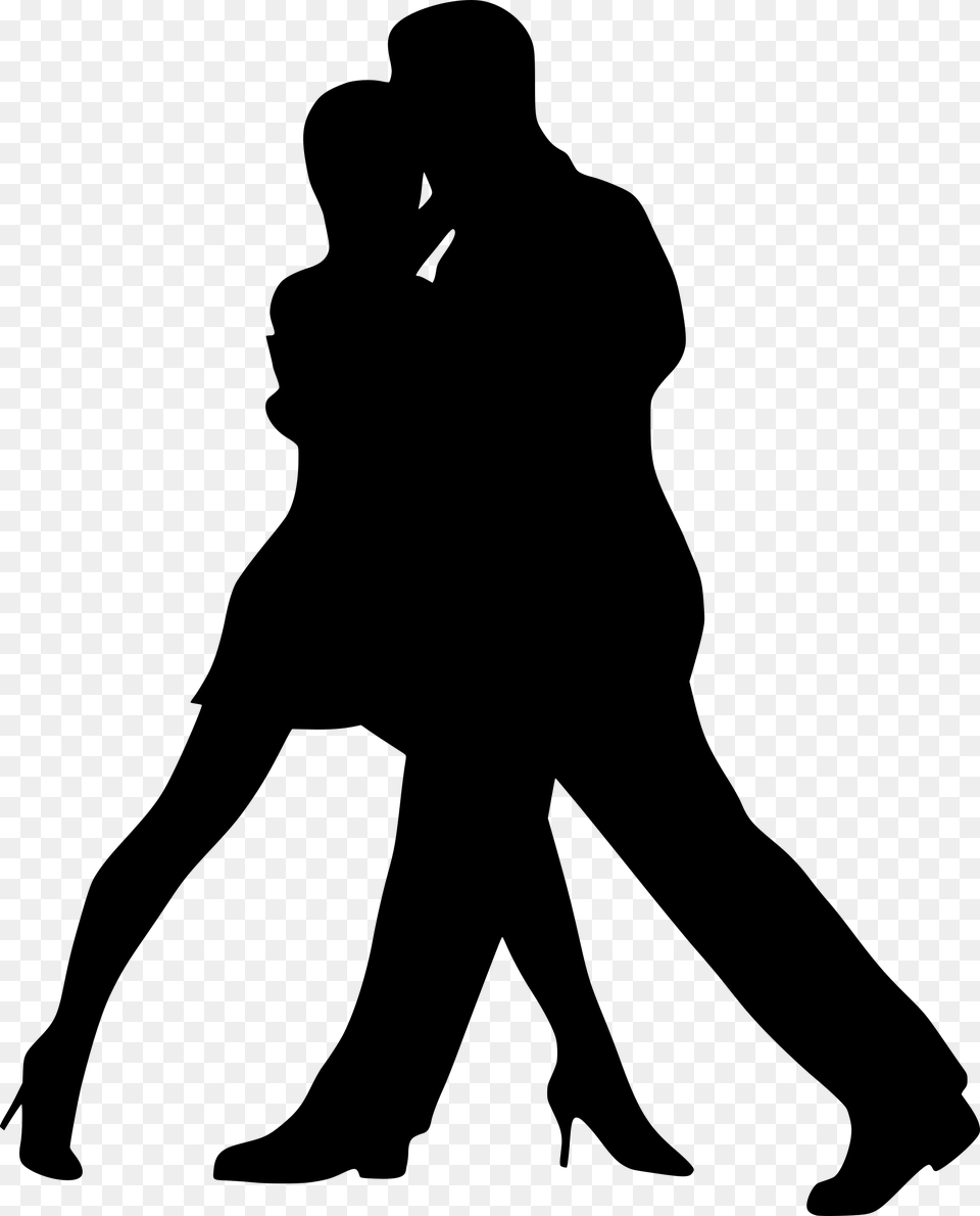 Dance Silhouette Clipart At Getdrawings Dancer Partner Silhouette, Gray Png Image