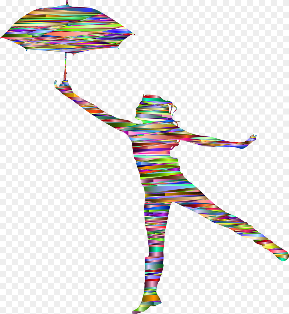 Dance Silhouette Umbrella Clip Art Abstract Human Transparent Background, Person, Dancing, Leisure Activities, Toy Png Image