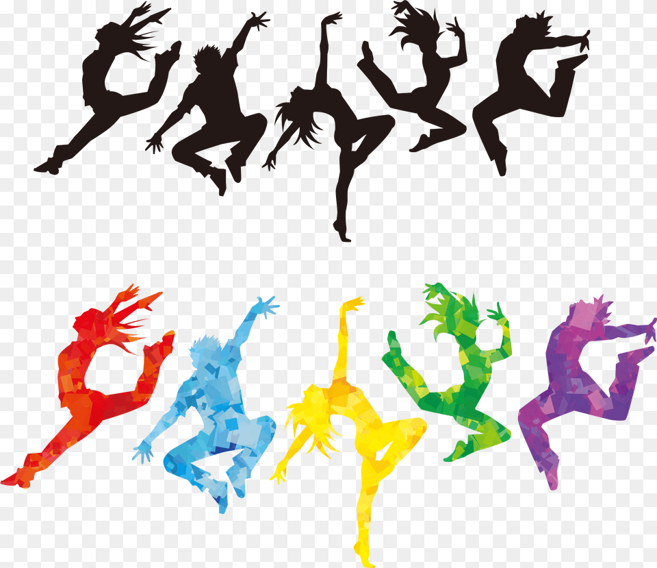 Dance Silhouette Vector Clipart, Dancing, Leisure Activities, Person, Baby Png Image