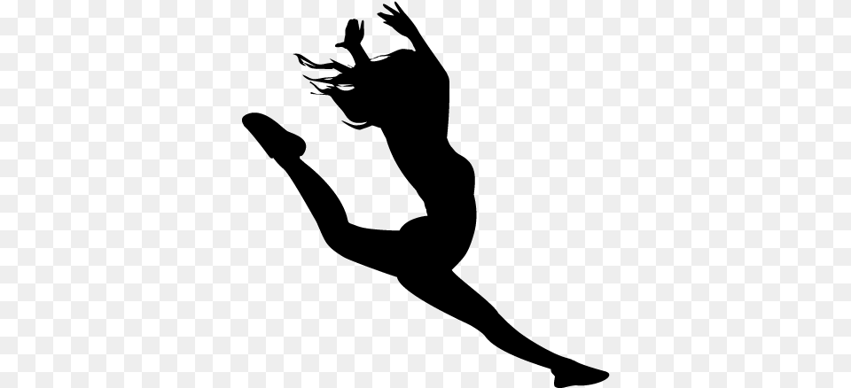 Dance Squad Silhouette Cheerleading Drill Team Drill Team Kick Silhouette, Gray Free Png Download