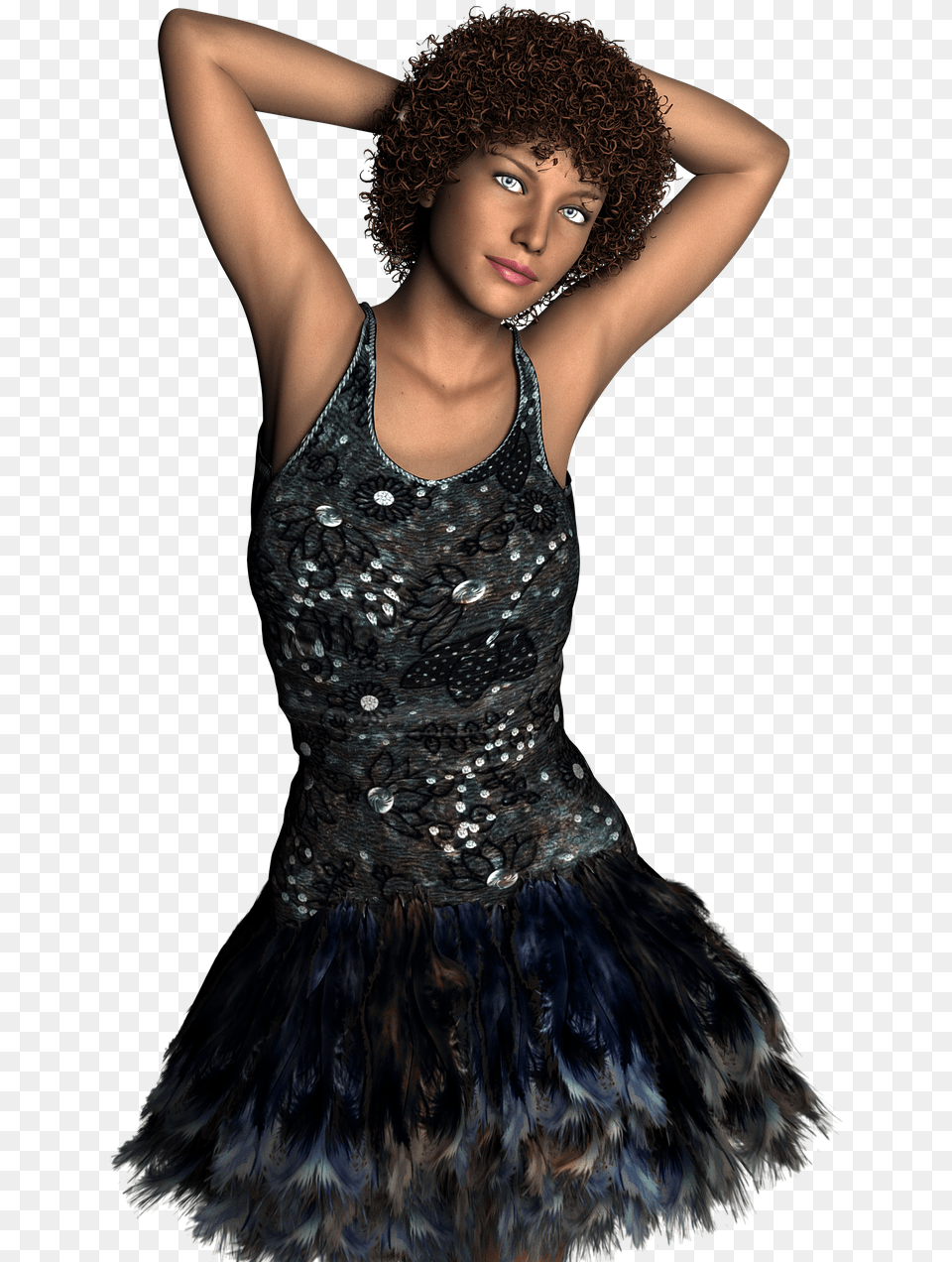 Dancer 3d Model Adult, Person, Formal Wear, Female Free Png