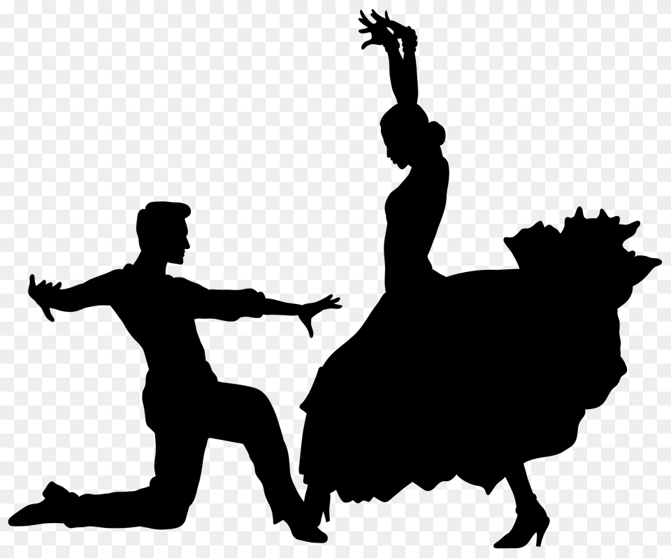 Dancer Clipart, Silhouette Png Image