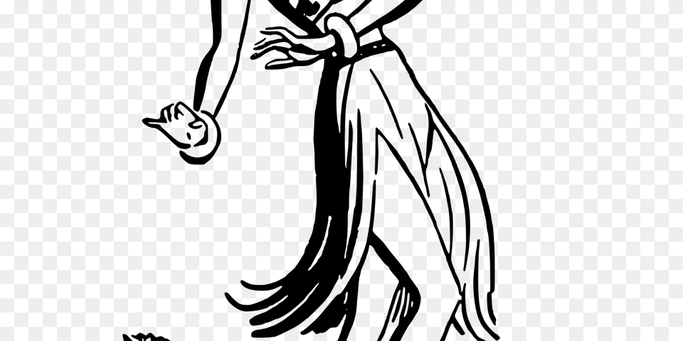 Dancer Clipart Black And White, Gray Png Image