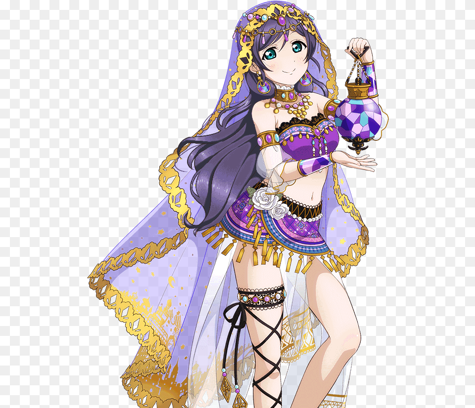 Dancer Nozomi With Her Hair Down Love Live Arabian Nozomi, Book, Comics, Publication, Adult Png Image