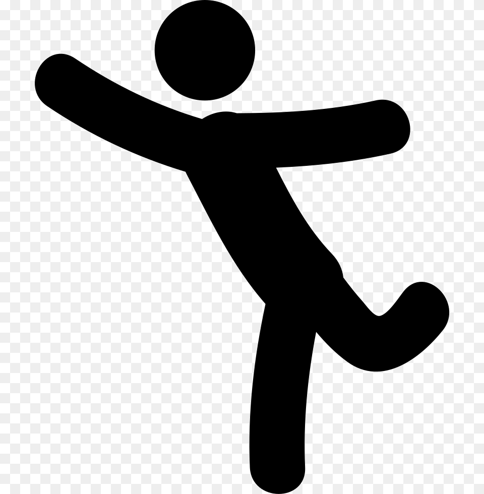 Dancer Pose Pose Icon, Silhouette, Kicking, Person, Appliance Free Transparent Png