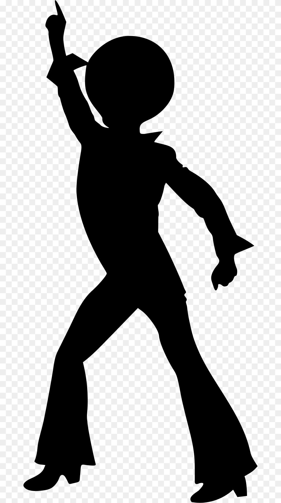 Dancer Silhouette Cliparts Clip Art, Gray Free Png Download