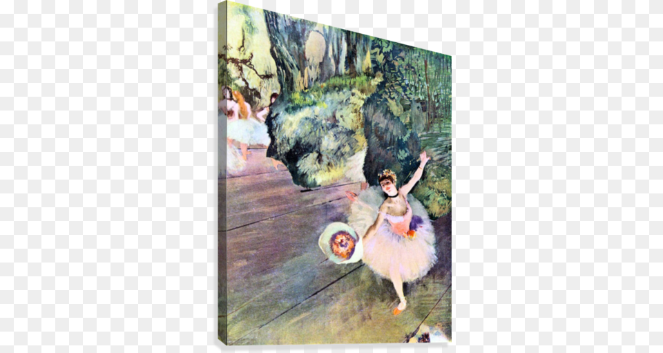 Dancer With A Bouquet Of Flowers By Degas Canvas Edgar Degas Dancer With A Bouquet Of Flowers Art Print, Dancing, Leisure Activities, Person, Ballerina Free Png Download