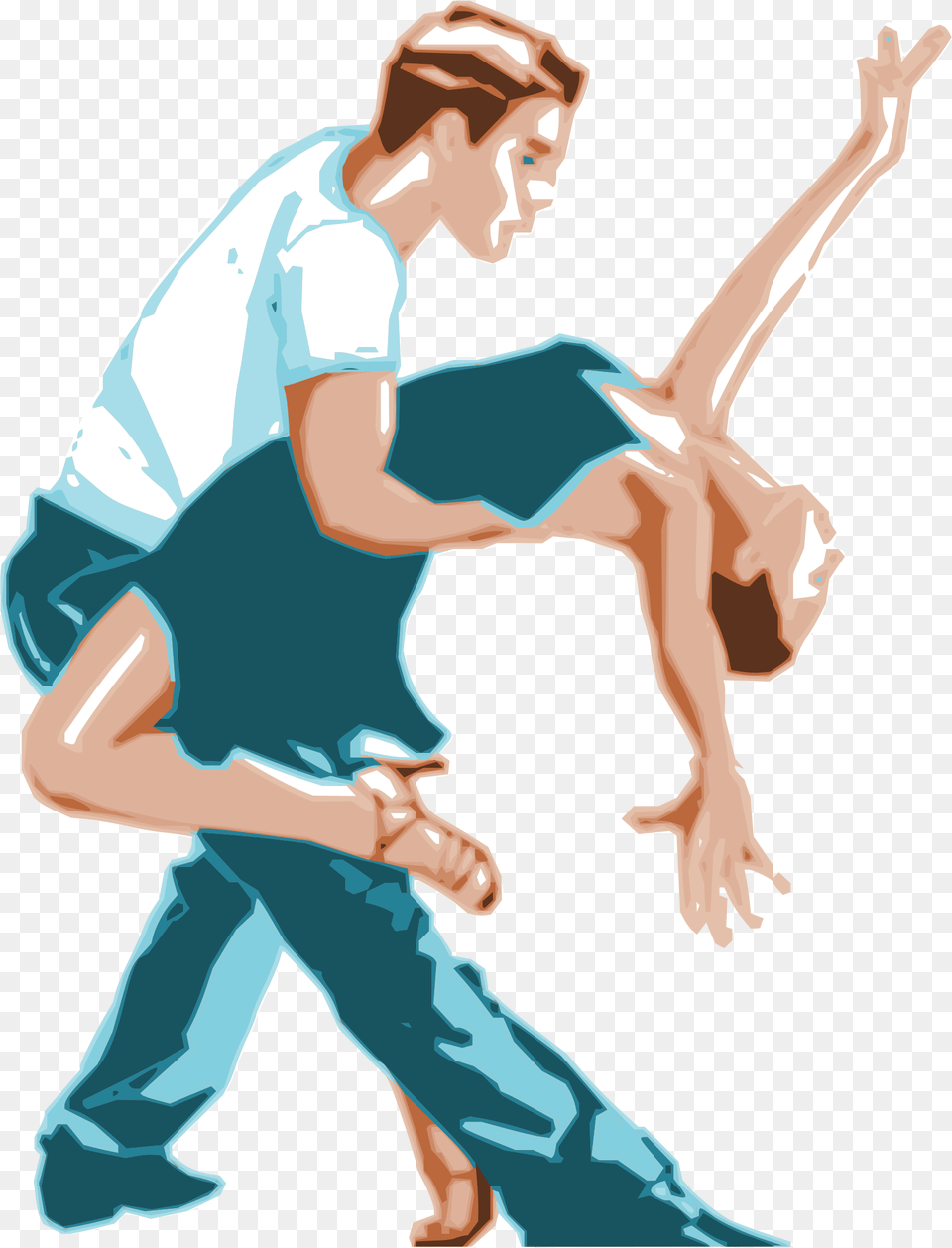 Dancers In Two Tone Color Clip Arts Salsa Dancing Gif, Adult, Male, Man, Person Free Png Download