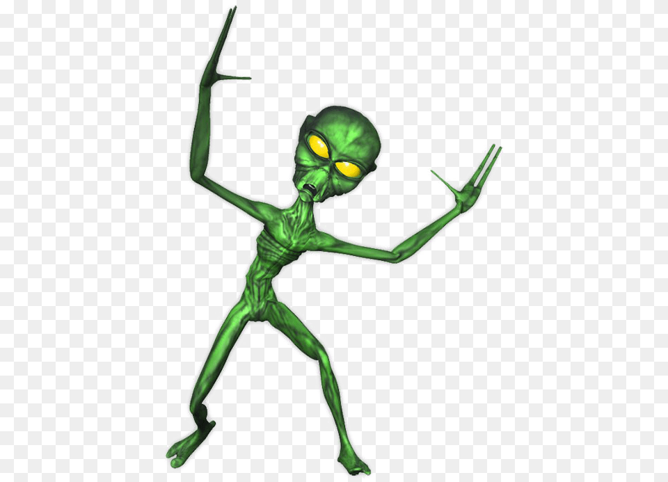Dancing Alien No Background, Green, Smoke Pipe Free Transparent Png