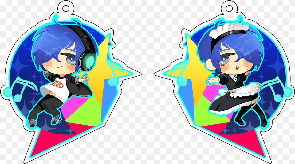 Dancing All Night Double Sided Acrylic Charms Joyejoyu, Art, Graphics, Person, Baby Free Png