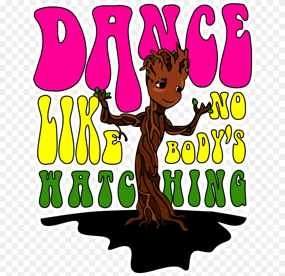 Dancing Baby Groot By Cheekydesignz Cartoon, Book, Comics, Publication, Person Png Image