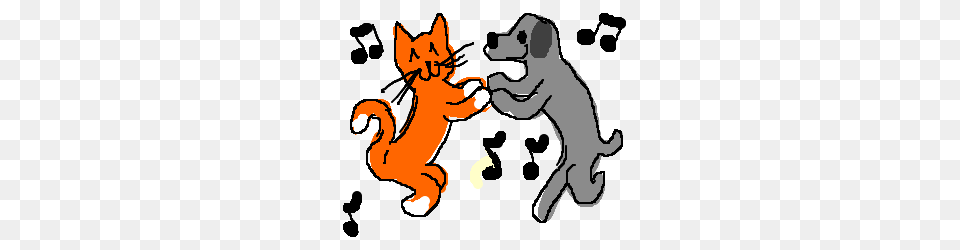 Dancing Cat Dog Clipart Clipart, Baby, Person, Tennis Ball, Ball Png