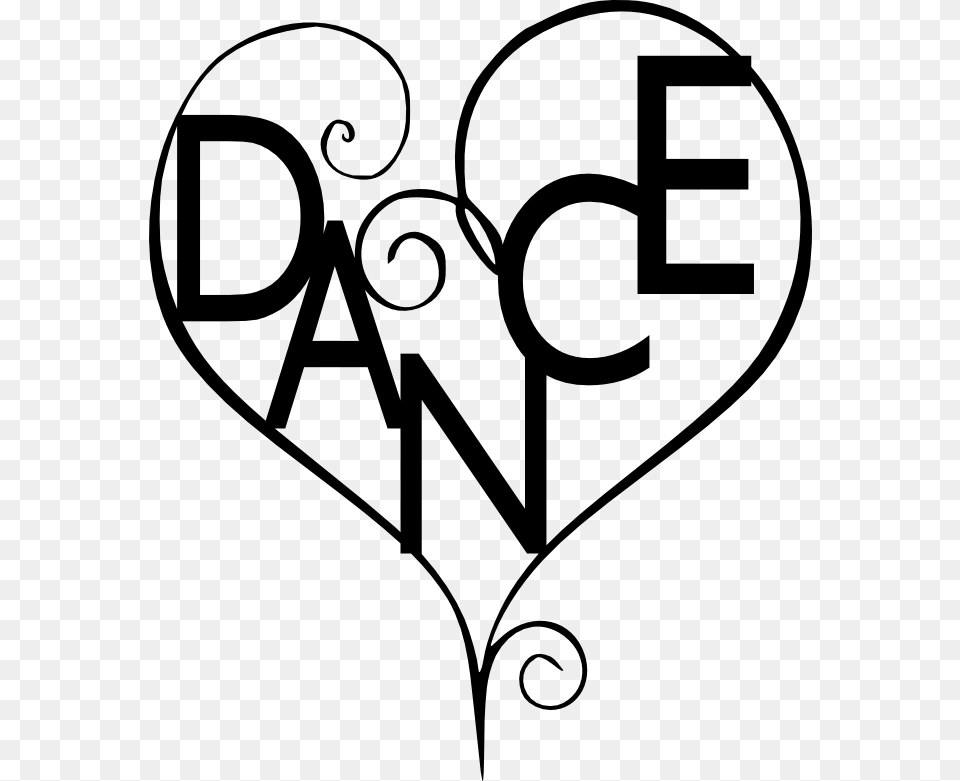 Dancing Clip Art, Stencil, Heart, Text, Balloon Png Image