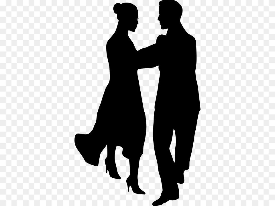 Dancing Clipart Couple Dance, Gray Png