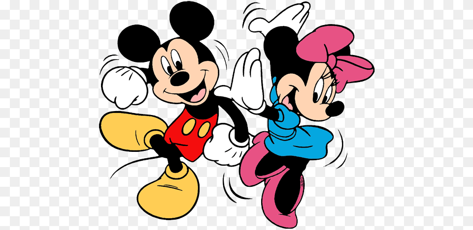 Dancing Clipart Minnie Mouse, Cartoon, Baby, Person, Head Free Transparent Png