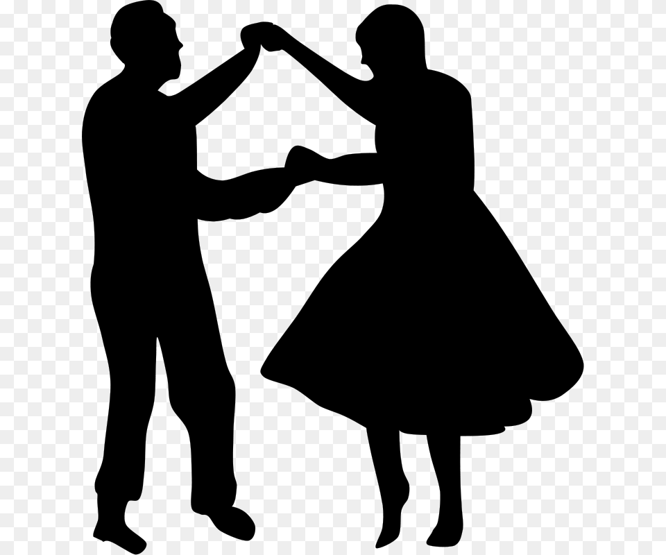 Dancing Clipart Sock Hop, Gray Png