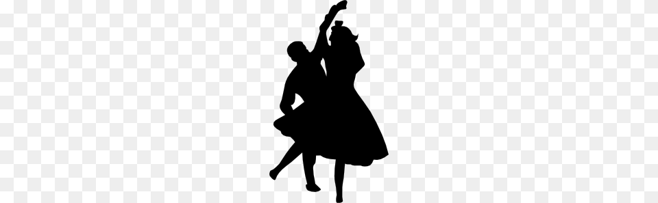 Dancing Couple Fifties Clip Art Free Vector, Leisure Activities, Person, Silhouette, Adult Png Image