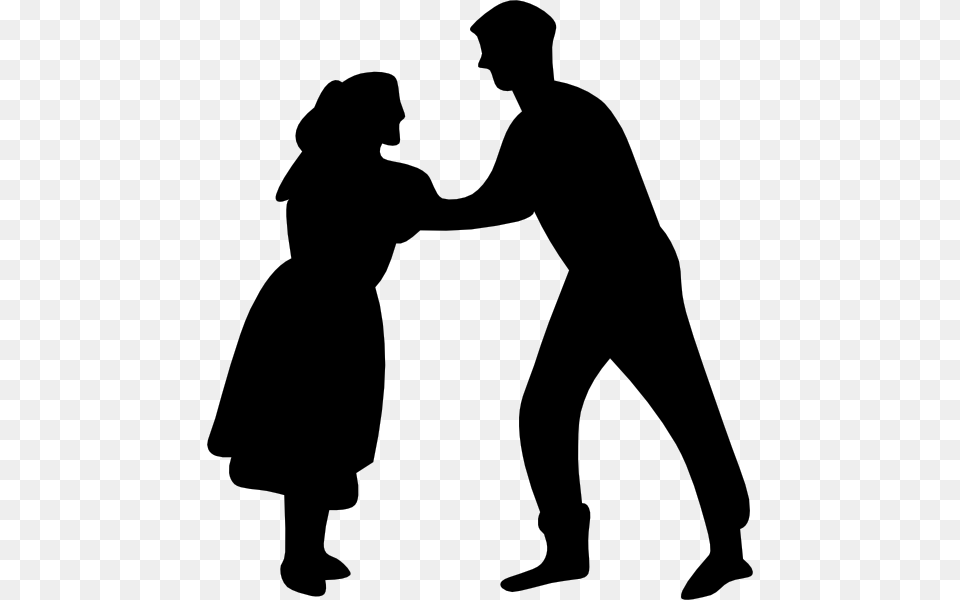 Dancing Couple Fifties Clip Art Free Vector, Silhouette, Adult, Person, Man Png Image