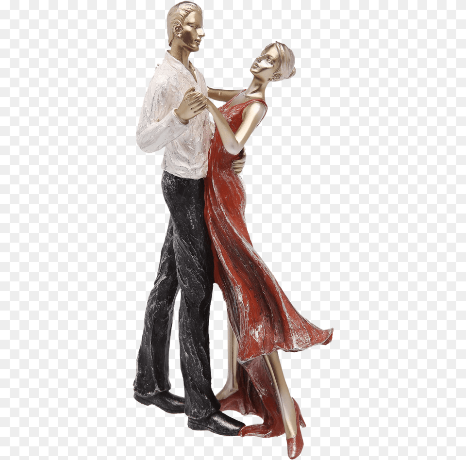 Dancing Couple Figurine Statue, Adult, Female, Person, Woman Png