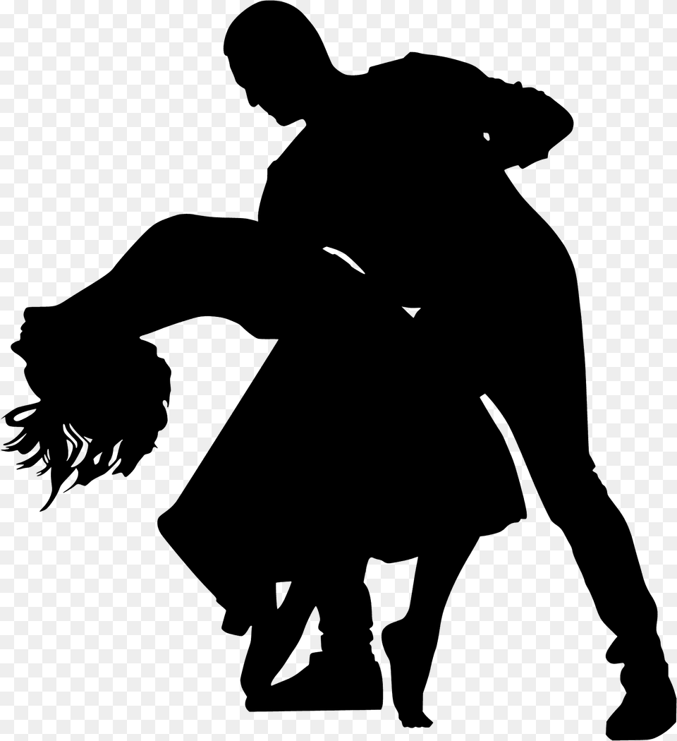 Dancing Couple Silhouette, Adult, Male, Man, Person Png Image