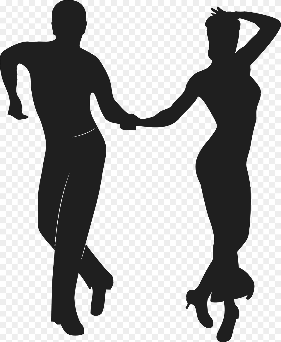 Dancing Couple Stencil Clipart, Body Part, Hand, Person, Silhouette Free Png
