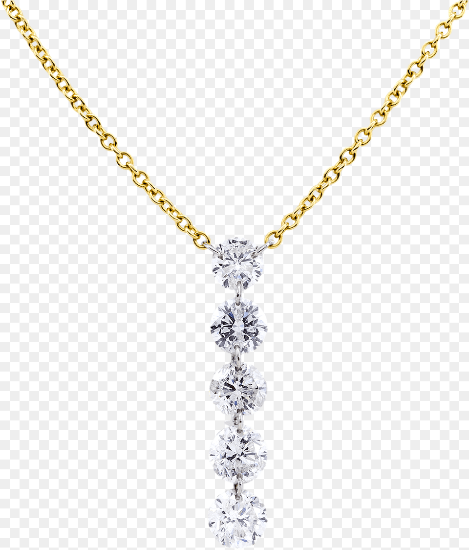 Dancing Diamond 18k Gold Necklace Pendant, Accessories, Gemstone, Jewelry Free Transparent Png