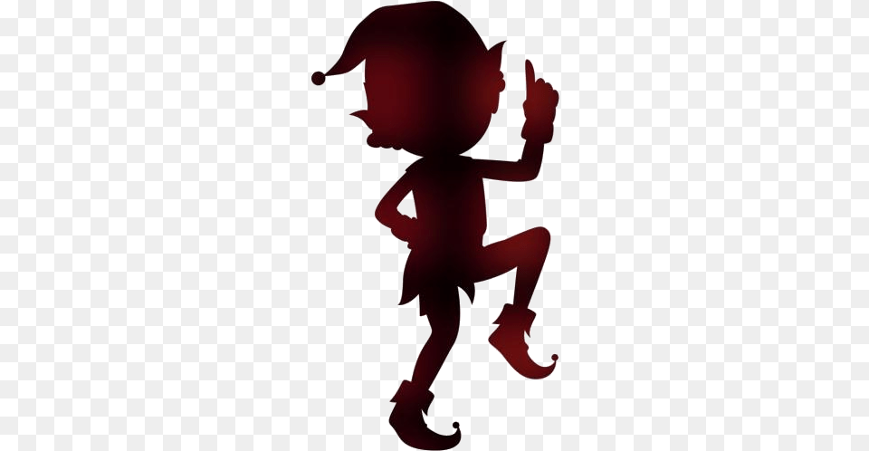 Dancing Elves Clipart Clip Art, Silhouette, Cupid, Baby, Person Png Image
