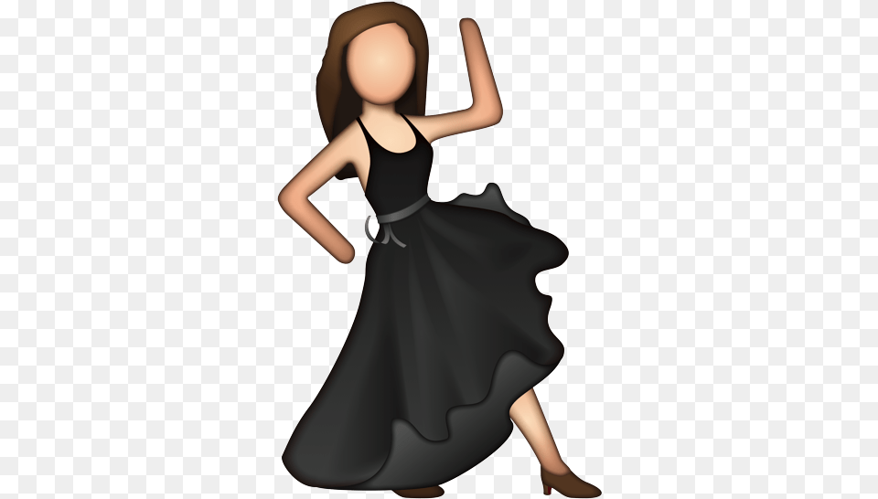 Dancing Emoji Blue, Clothing, Dress, Evening Dress, Formal Wear Free Png Download