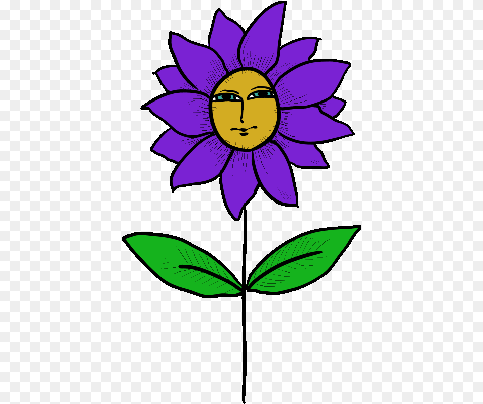 Dancing Flower Clipart Gif Dancing Flower Gif, Purple, Plant, Person, Head Png