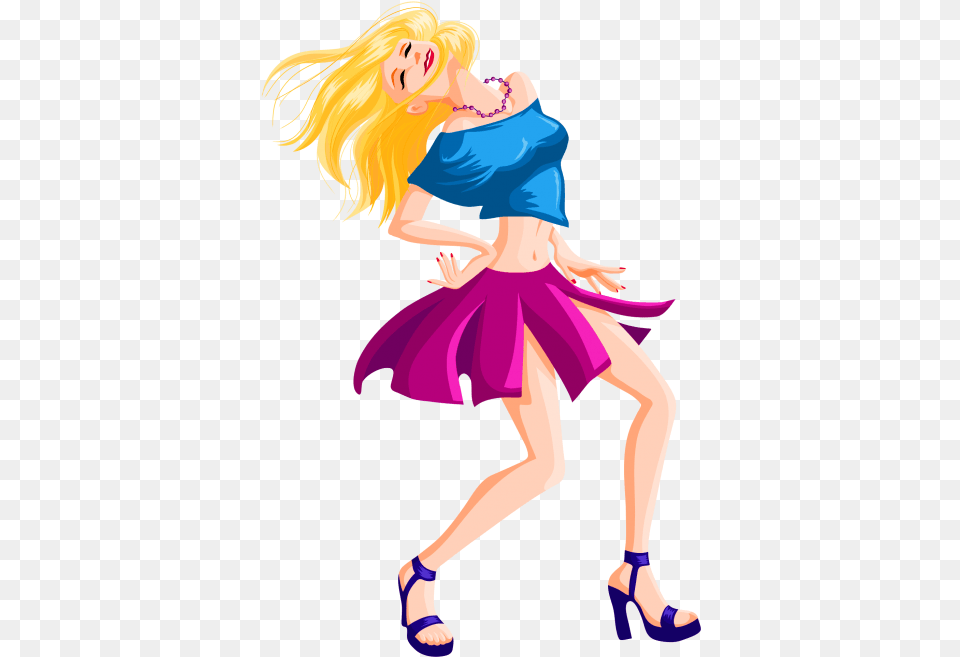 Dancing Girl Animated Dancing Girl, Person, Leisure Activities, Adult, Woman Free Png Download