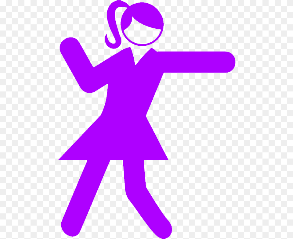 Dancing Girl Icon Clipart Download Dancing Girl Icon, Purple, Formal Wear, Person Png