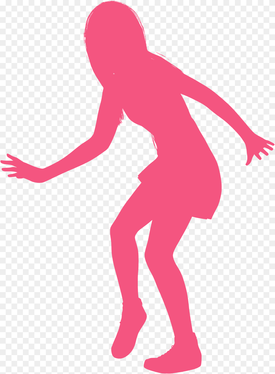 Dancing Girl Silhouette, Adult, Female, Person, Woman Png Image