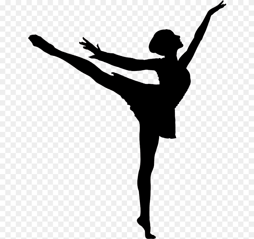 Dancing Girl Silhouette Ballet Dancer Silhouette, Ballerina, Leisure Activities, Person Png Image