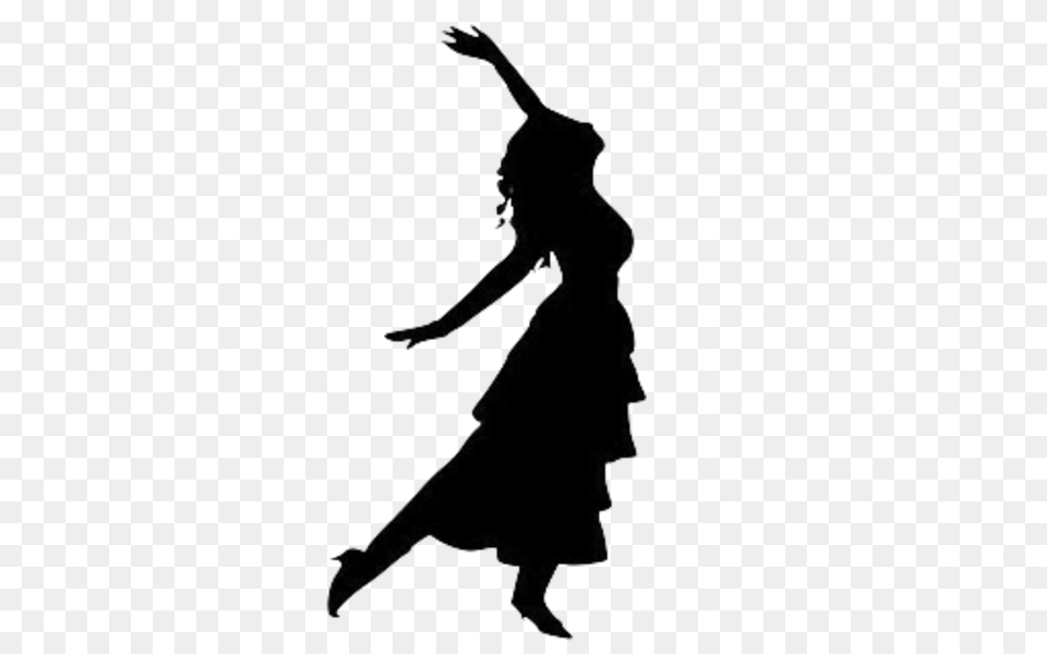 Dancing Girl Silhouette Clip Art Humans Girl, Person, Leisure Activities Free Transparent Png