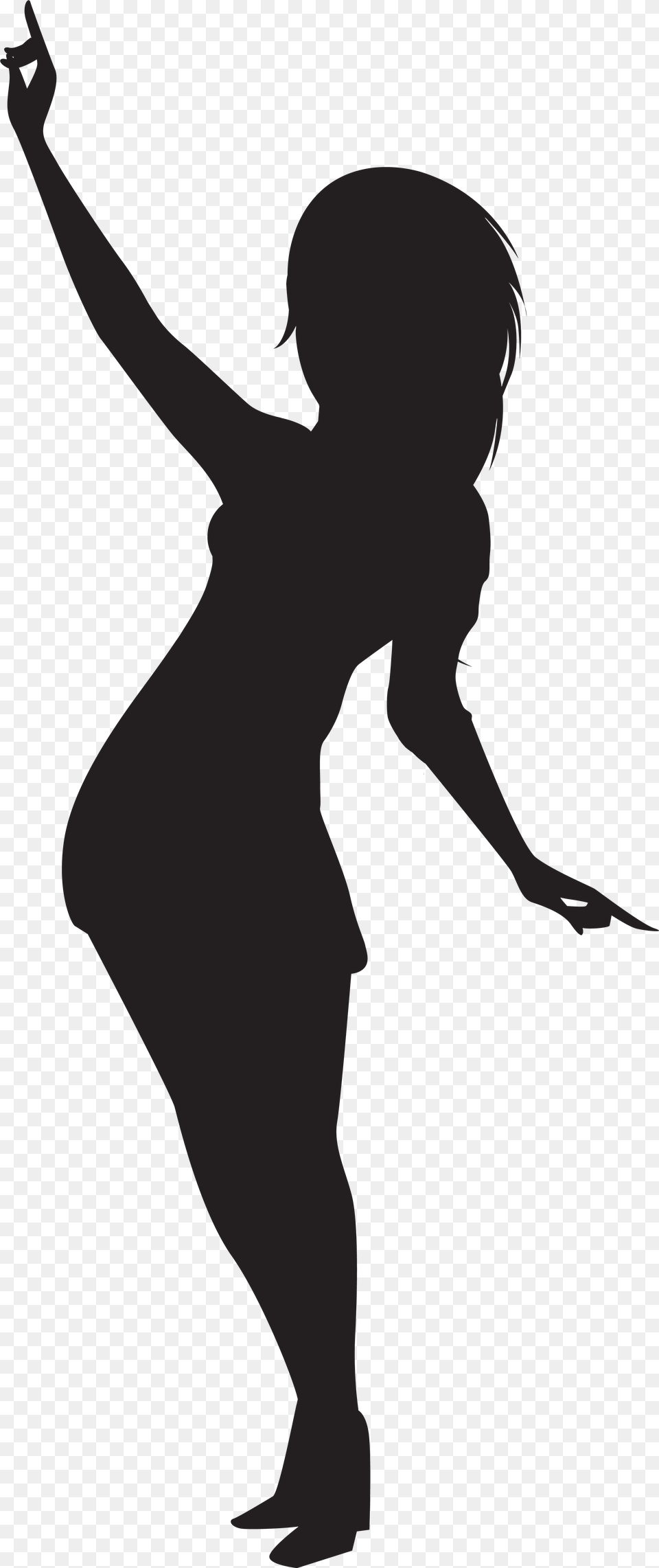 Dancing Girl Silhouette Clip Artu200b Gallery Yopriceville Dancing Girl Silhouette, Leisure Activities, Person Png Image