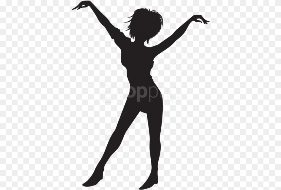 Dancing Girl Silhouette Silhouette Dance Disco, Leisure Activities, Person Free Transparent Png