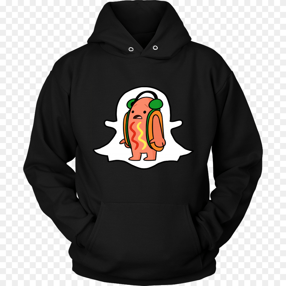 Dancing Hotdog Snapchat Filter Mask Funny Meme Social Media T, Clothing, Hoodie, Knitwear, Sweater Png