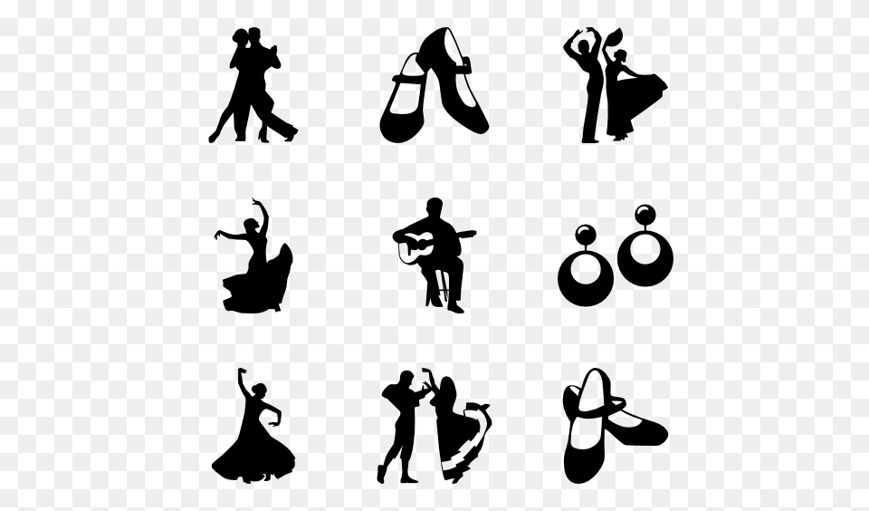 Dancing Icon Packs, Gray Png