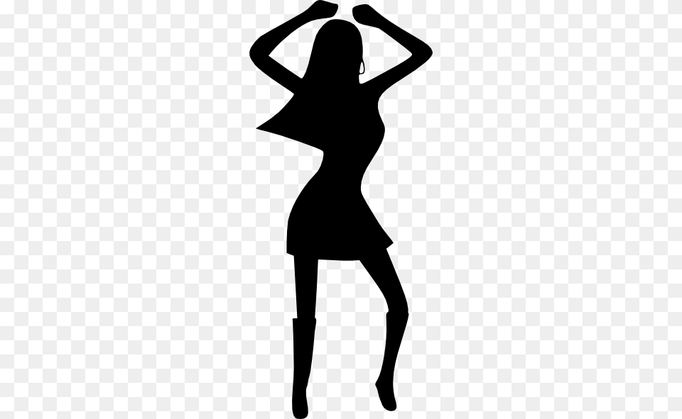 Dancing Lady Clip Art, Adult, Female, Person, Silhouette Free Png