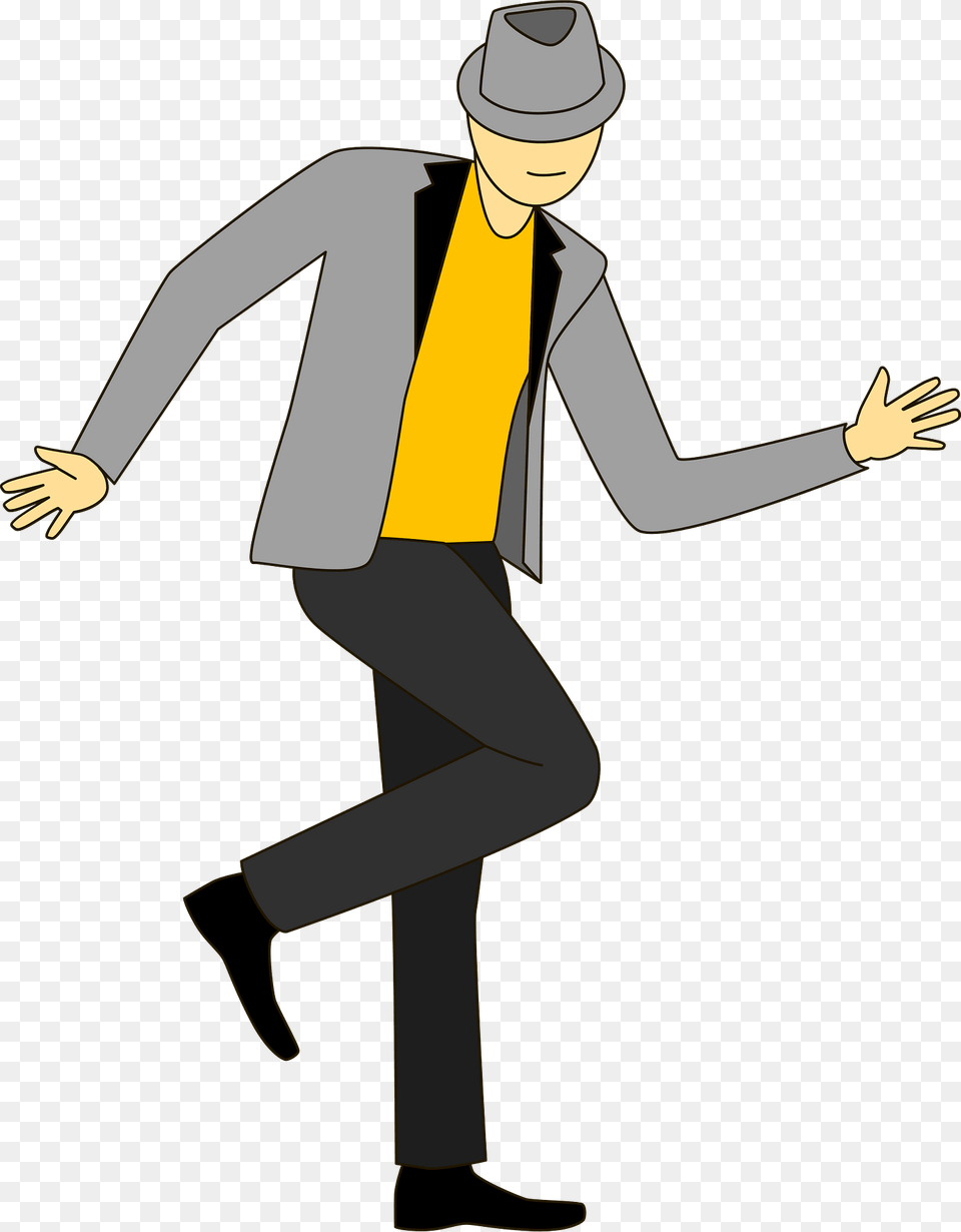 Dancing Man Clipart, Long Sleeve, Clothing, Suit, Formal Wear Free Transparent Png