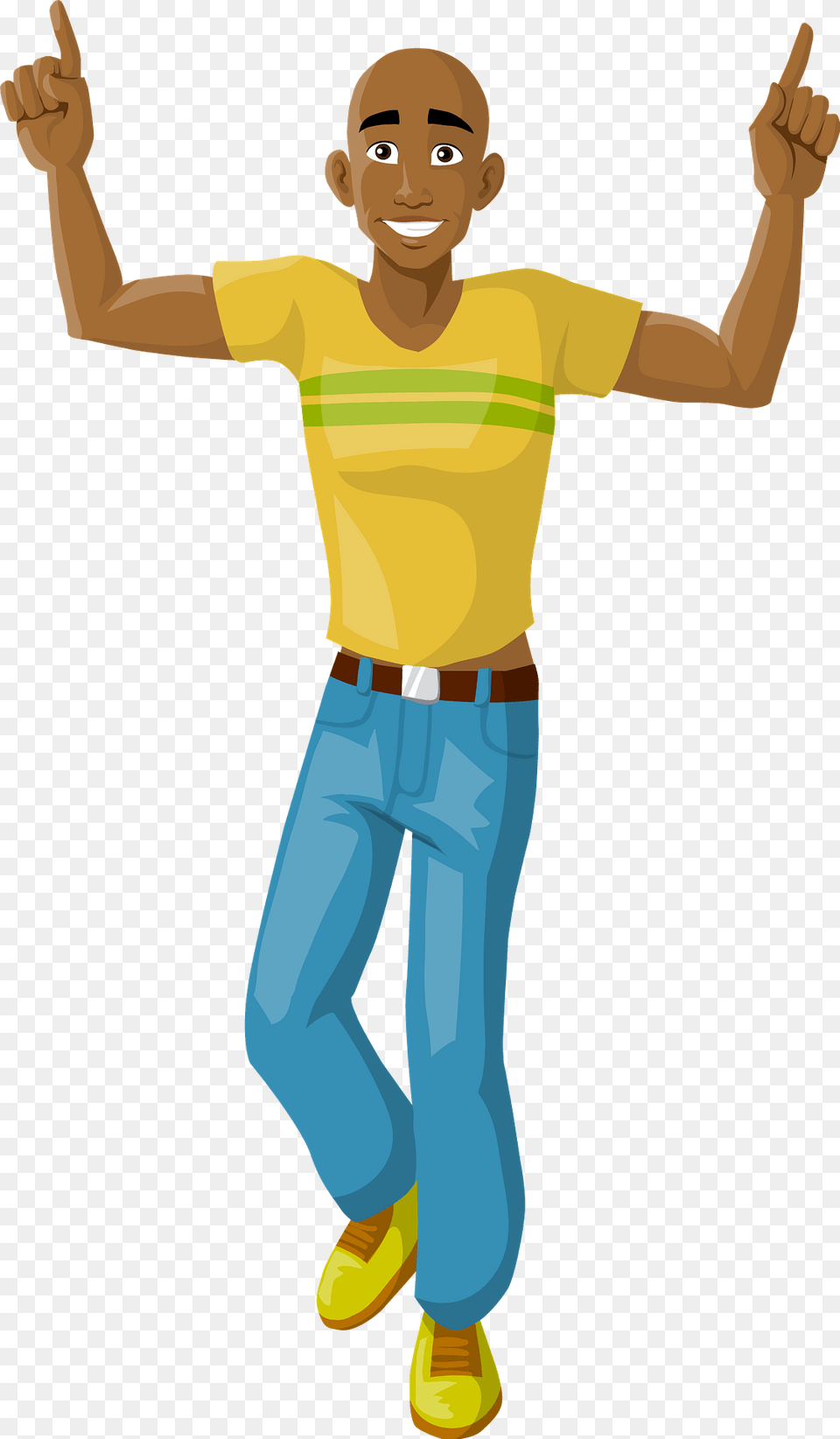 Dancing Man Clipart, Clothing, Pants, T-shirt, Boy Png