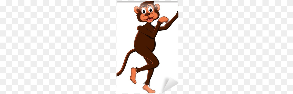 Dancing Monkey Cartoon, Animal, Mammal, Wildlife Free Transparent Png