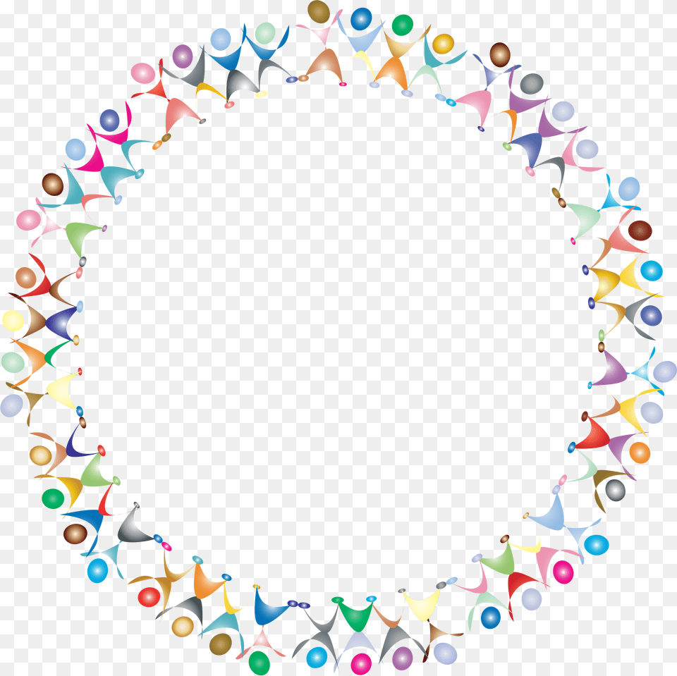 Dancing People Circle People In A Circle, Accessories, Jewelry, Necklace, Person Free Png Download